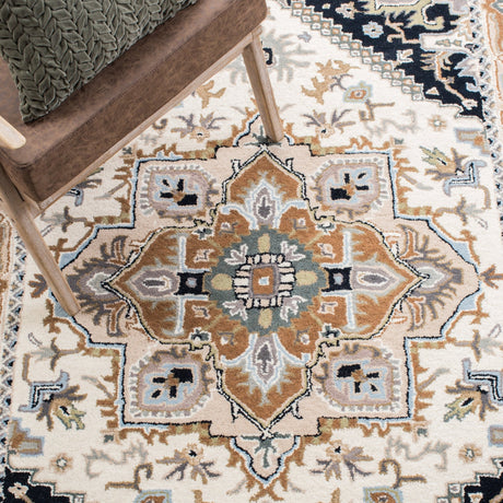Safavieh Heritage Hg625D Beige/Navy Rug - Safavieh - hg625d - 4r