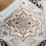 Safavieh Heritage Hg625H Grey/Navy Rug - Safavieh - hg625h - 4r