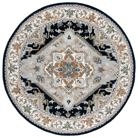 Safavieh Heritage Hg625H Grey/Navy Rug - Safavieh - hg625h - 4r