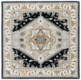 Safavieh Heritage Hg625H Grey/Navy Rug - Safavieh - hg625h - 6sq