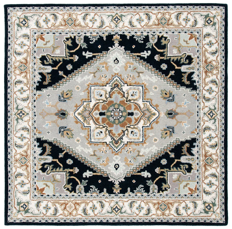 Safavieh Heritage Hg625H Grey/Navy Rug - Safavieh - hg625h - 6sq