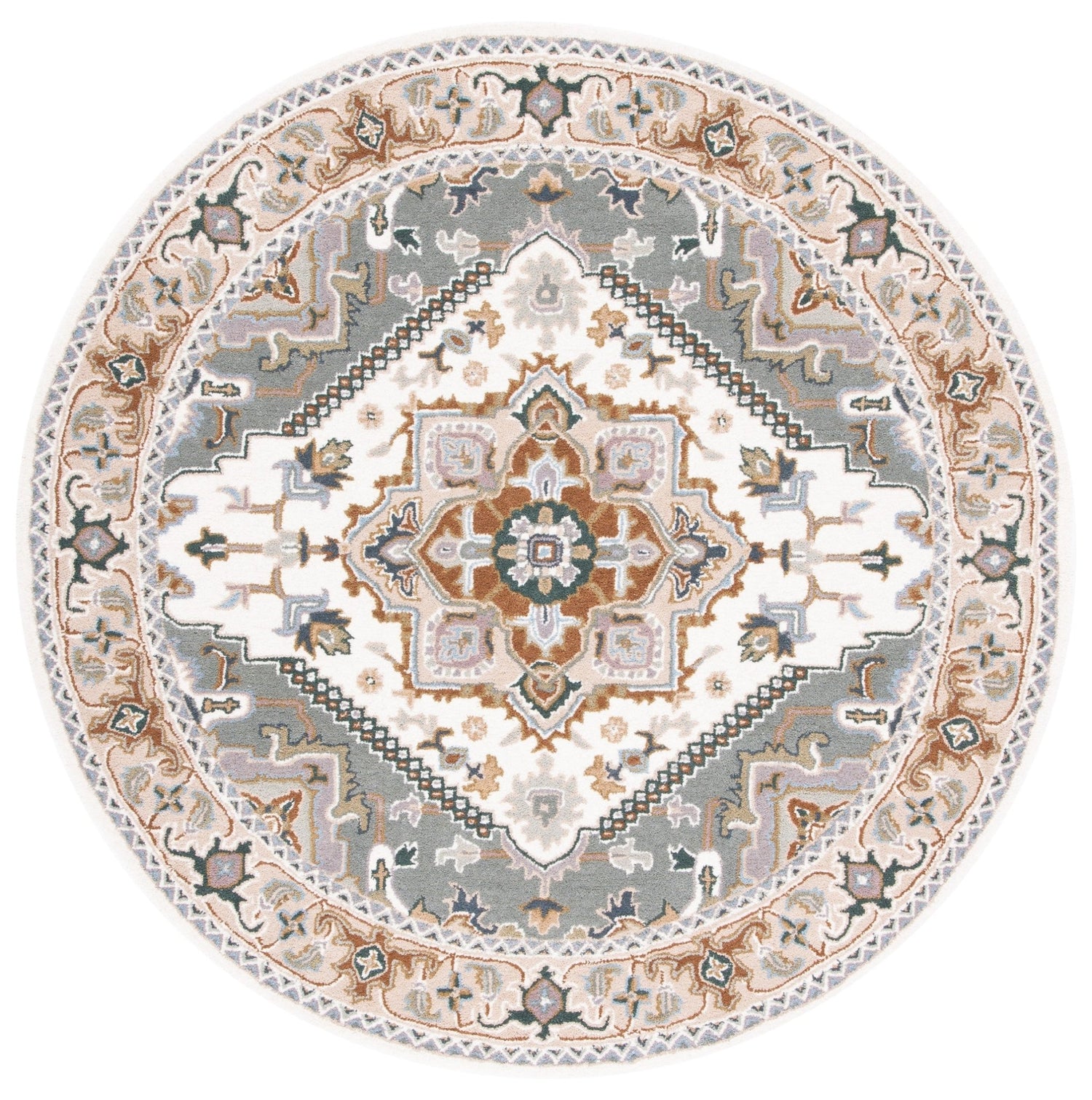 Safavieh Heritage Hg625L Ivory/Light Blue Rug - Safavieh - hg625l - 4r