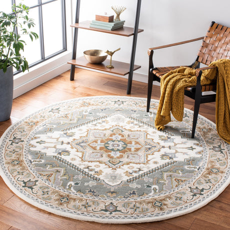 Safavieh Heritage Hg625L Ivory/Light Blue Rug - Safavieh - hg625l - 4r