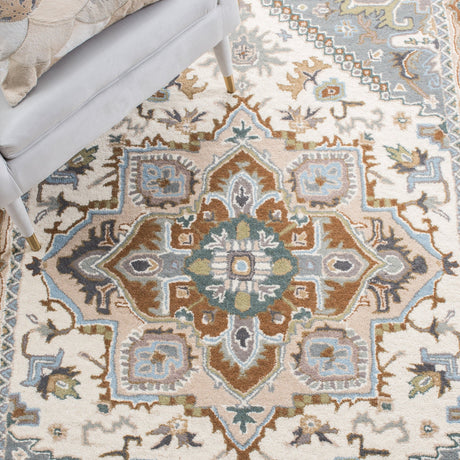 Safavieh Heritage Hg625L Ivory/Light Blue Rug - Safavieh - hg625l - 4r