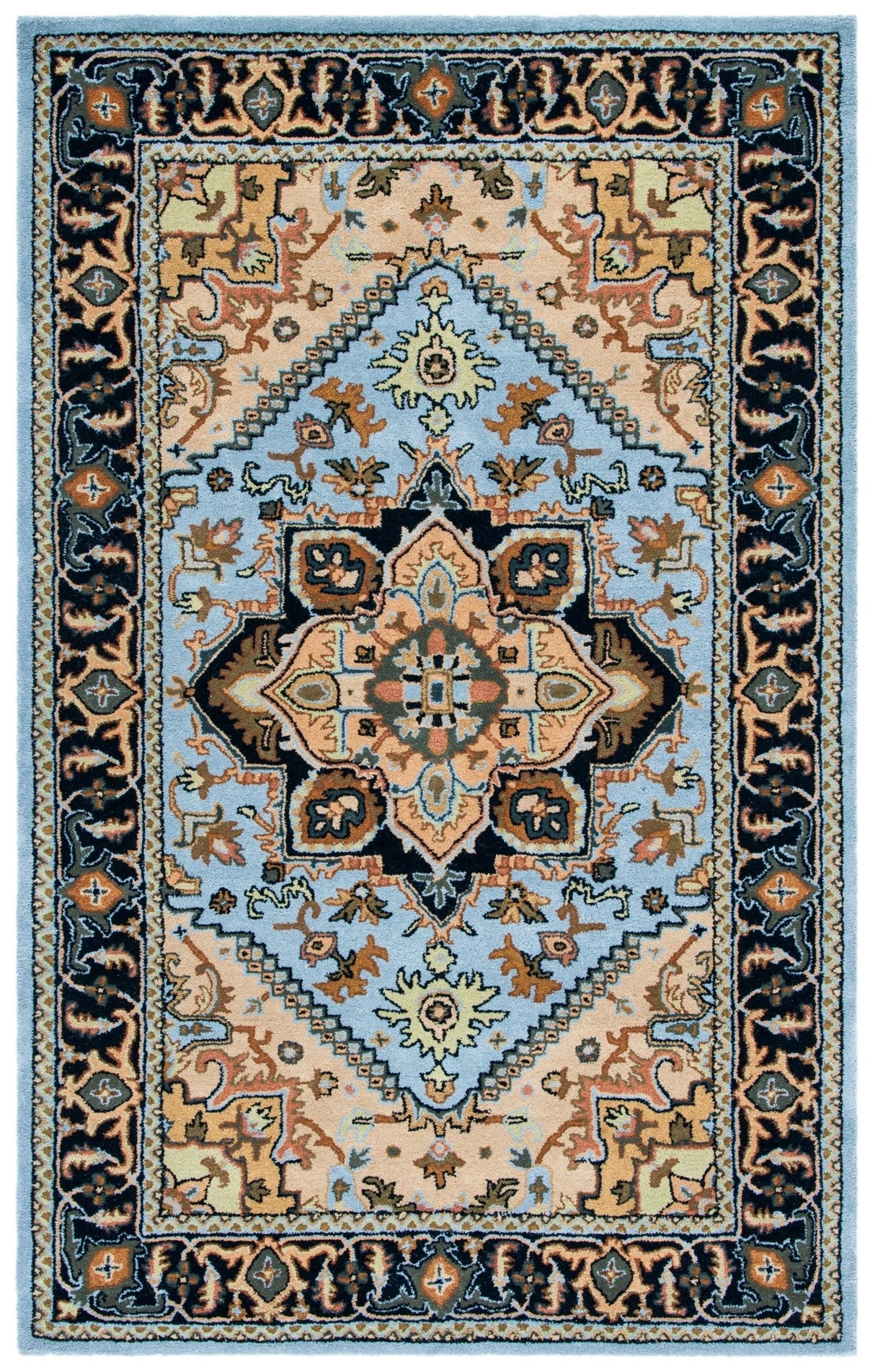 Safavieh Heritage Hg625M Blue/Light Brown Rug - Safavieh - hg625m - 3