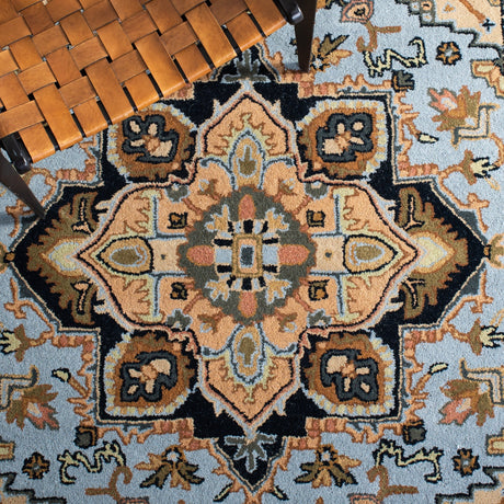 Safavieh Heritage Hg625M Blue/Light Brown Rug - Safavieh - hg625m - 4r
