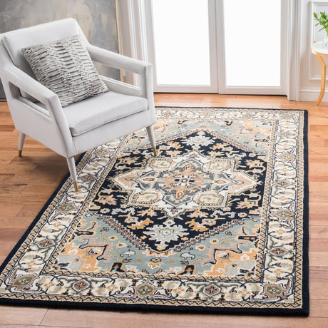 Safavieh Heritage Hg625N Navy/Ivory Rug - Safavieh - hg625n - 3