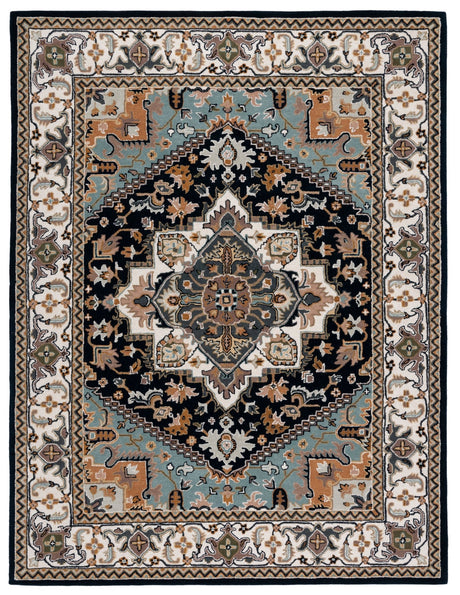 Safavieh Heritage Hg625N Navy/Ivory Rug - Safavieh - hg625n - 4r