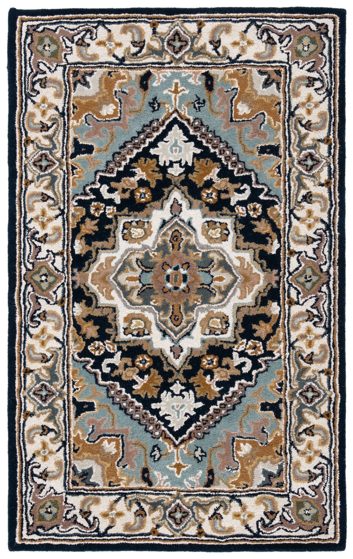 Safavieh Heritage Hg625N Navy/Ivory Rug - Safavieh - hg625n - 4r