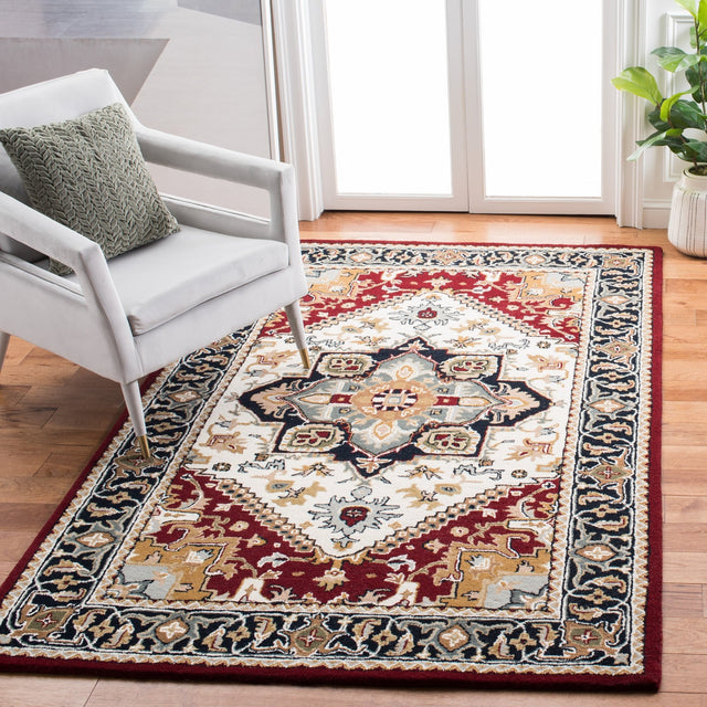 Safavieh Heritage Hg625Q Ivory/Red Rug - Safavieh - hg625q - 3