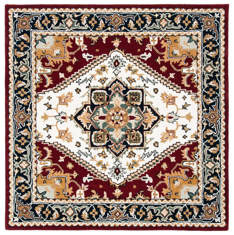 Safavieh Heritage Hg625Q Ivory/Red Rug - Safavieh - hg625q - 4sq