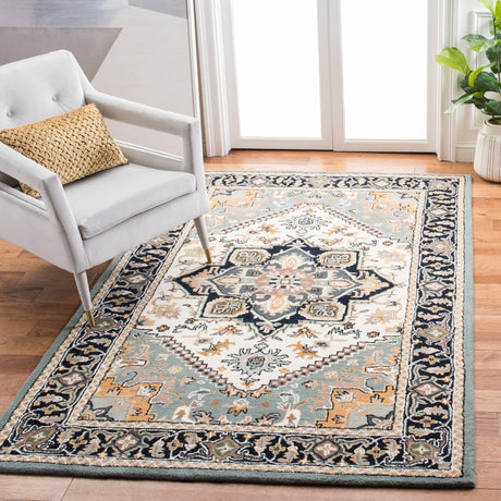 Safavieh Heritage Hg625W Grey/Green Rug - Safavieh - hg625w - 2