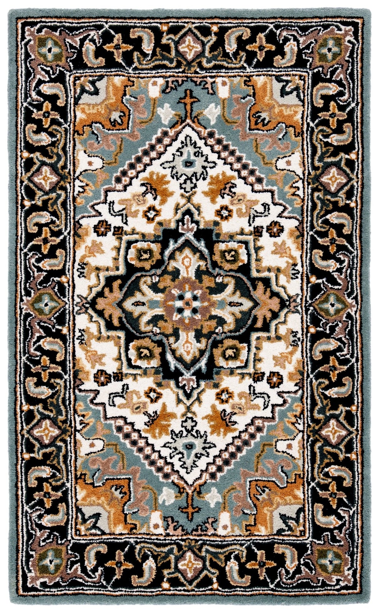 Safavieh Heritage Hg625W Grey/Green Rug - Safavieh - hg625w - 4r