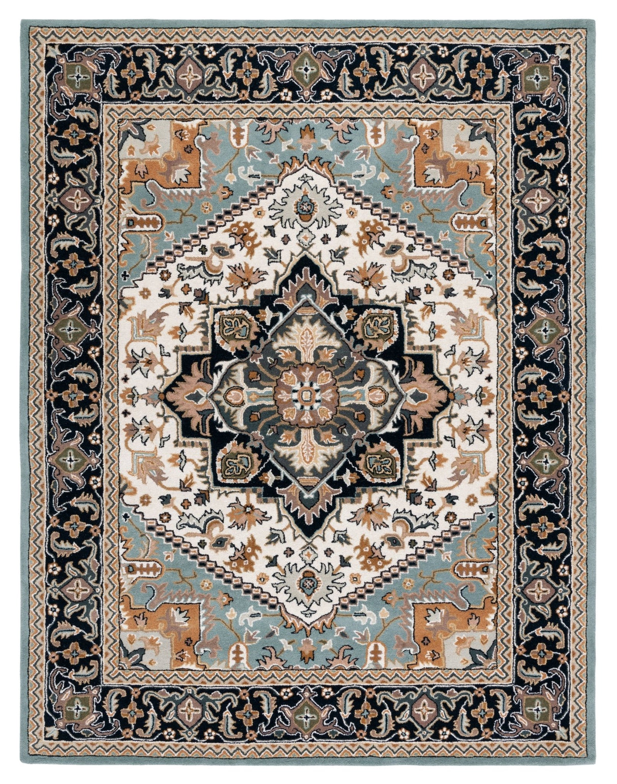Safavieh Heritage Hg625W Light Green/Brown Rugs - Safavieh - hg625w - 6r