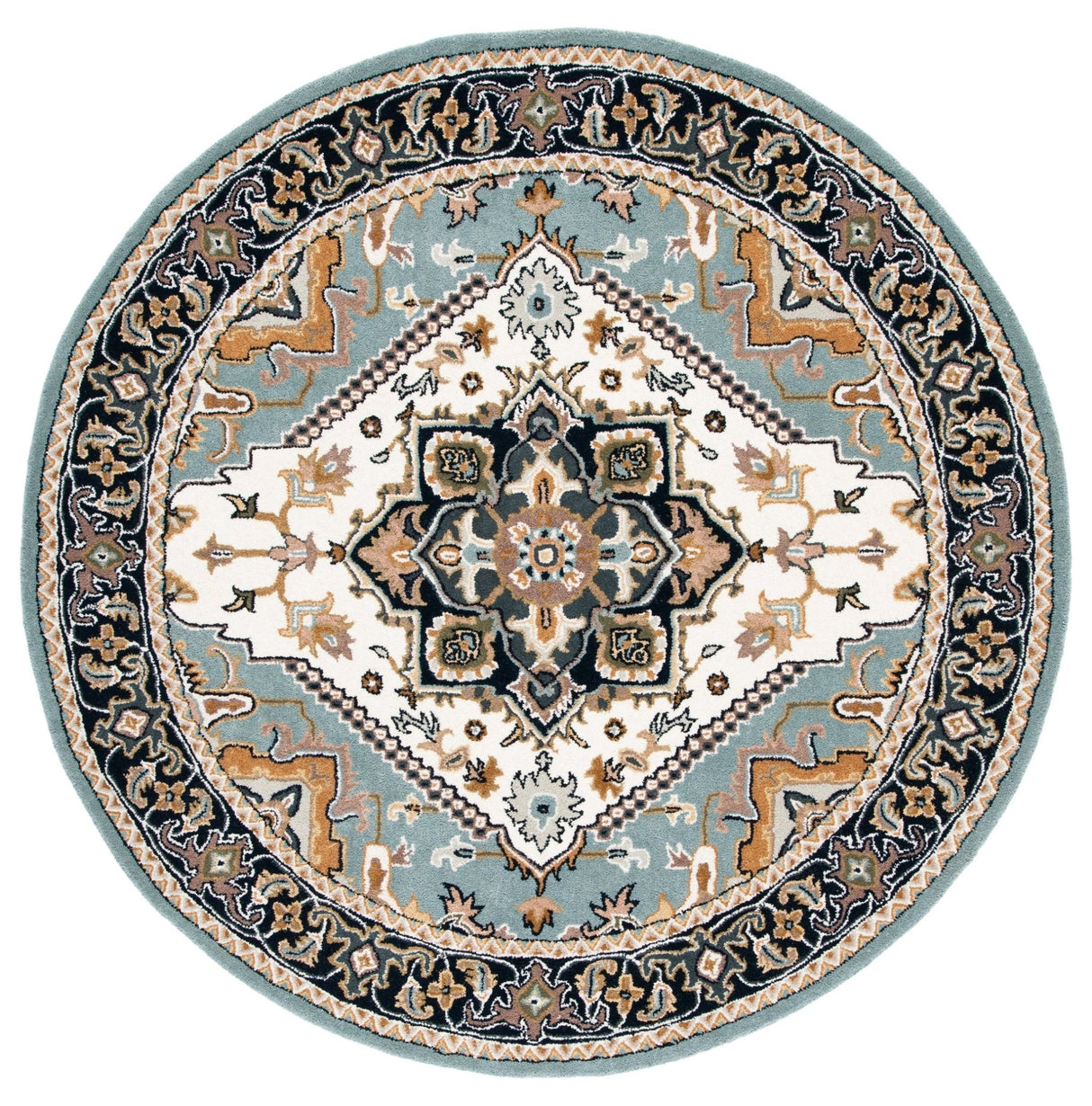 Safavieh Heritage Hg625W Light Green/Brown Rugs - Safavieh - hg625w - 6r