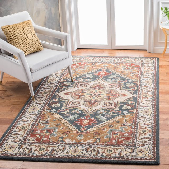 Safavieh Heritage Hg625X Dark Green/Brown Rug - Safavieh - hg625x - 3