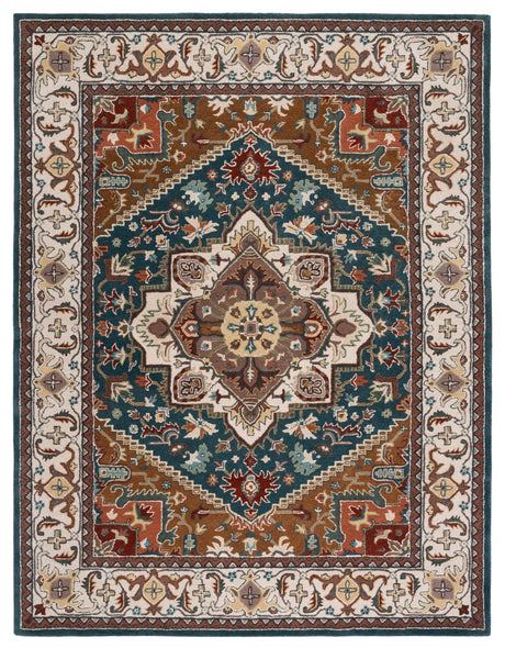 Safavieh Heritage Hg625X Dark Green/Brown Rug - Safavieh - hg625x - 6r