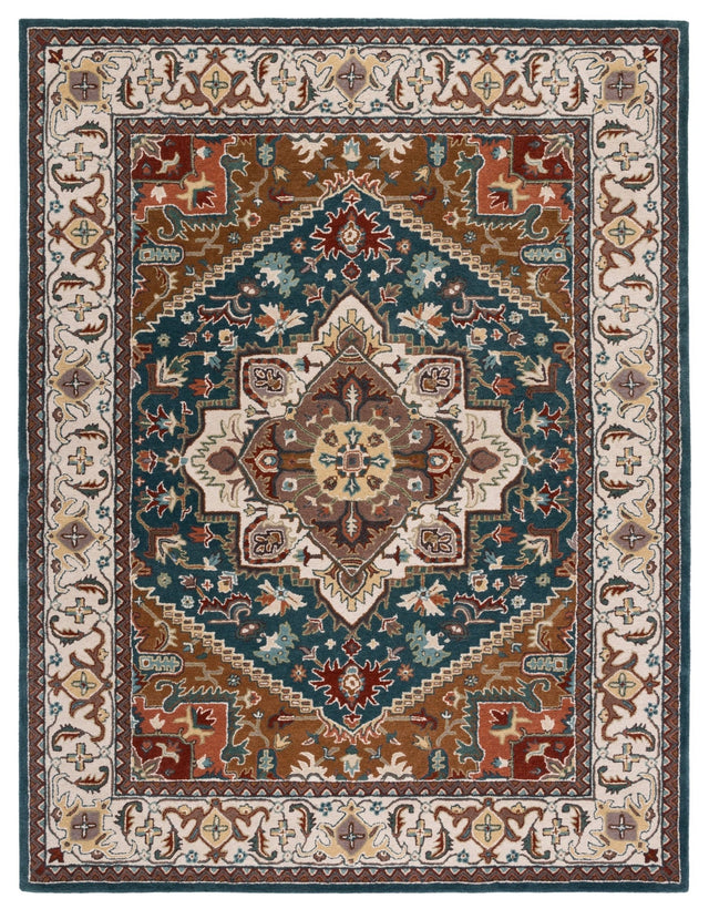 Safavieh Heritage Hg625X Dark Green/Brown Rug - Safavieh - hg625x - 6r