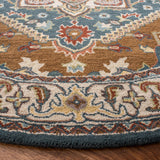 Safavieh Heritage Hg625X Dark Green/Brown Rug - Safavieh - hg625x - 6r