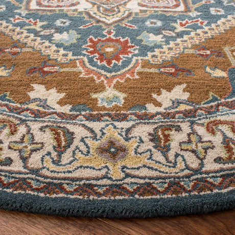Safavieh Heritage Hg625X Dark Green/Brown Rug - Safavieh - hg625x - 6r