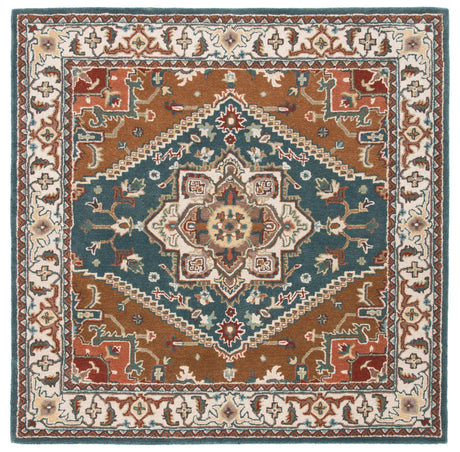 Safavieh Heritage Hg625X Dark Green/Brown Rug - Safavieh - hg625x - 6sq