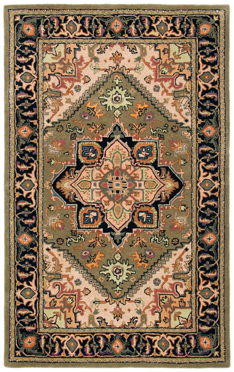 Safavieh Heritage Hg625Y Green/Light Brown Rug - Safavieh - hg625y - 4