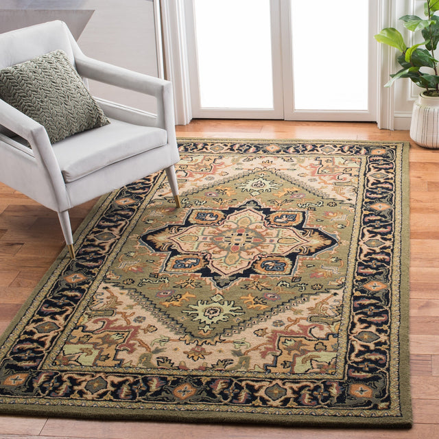 Safavieh Heritage Hg625Y Green/Light Brown Rug - Safavieh - hg625y - 4