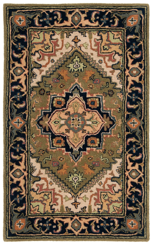 Safavieh Heritage Hg625Y Green/Light Brown Rug - Safavieh - hg625y - 4r