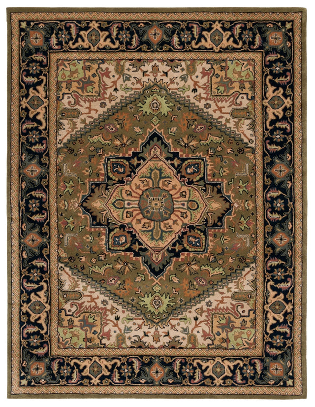 Safavieh Heritage Hg625Y Green/Light Brown Rug - Safavieh - hg625y - 4r