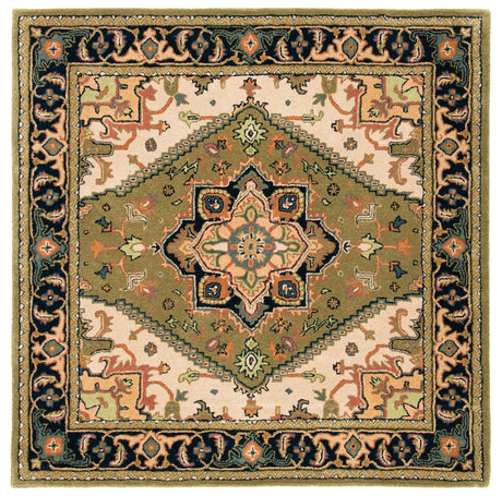 Safavieh Heritage Hg625Y Green/Light Brown Rug - Safavieh - hg625y - 4sq