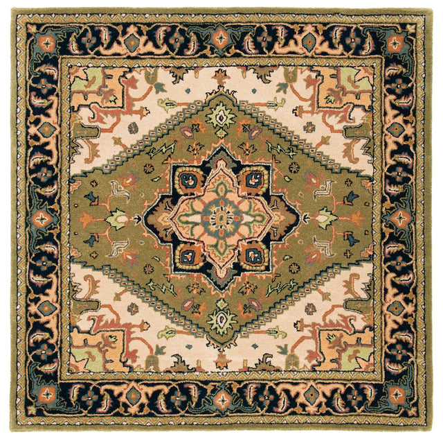 Safavieh Heritage Hg625Y Green/Light Brown Rug - Safavieh - hg625y - 4sq