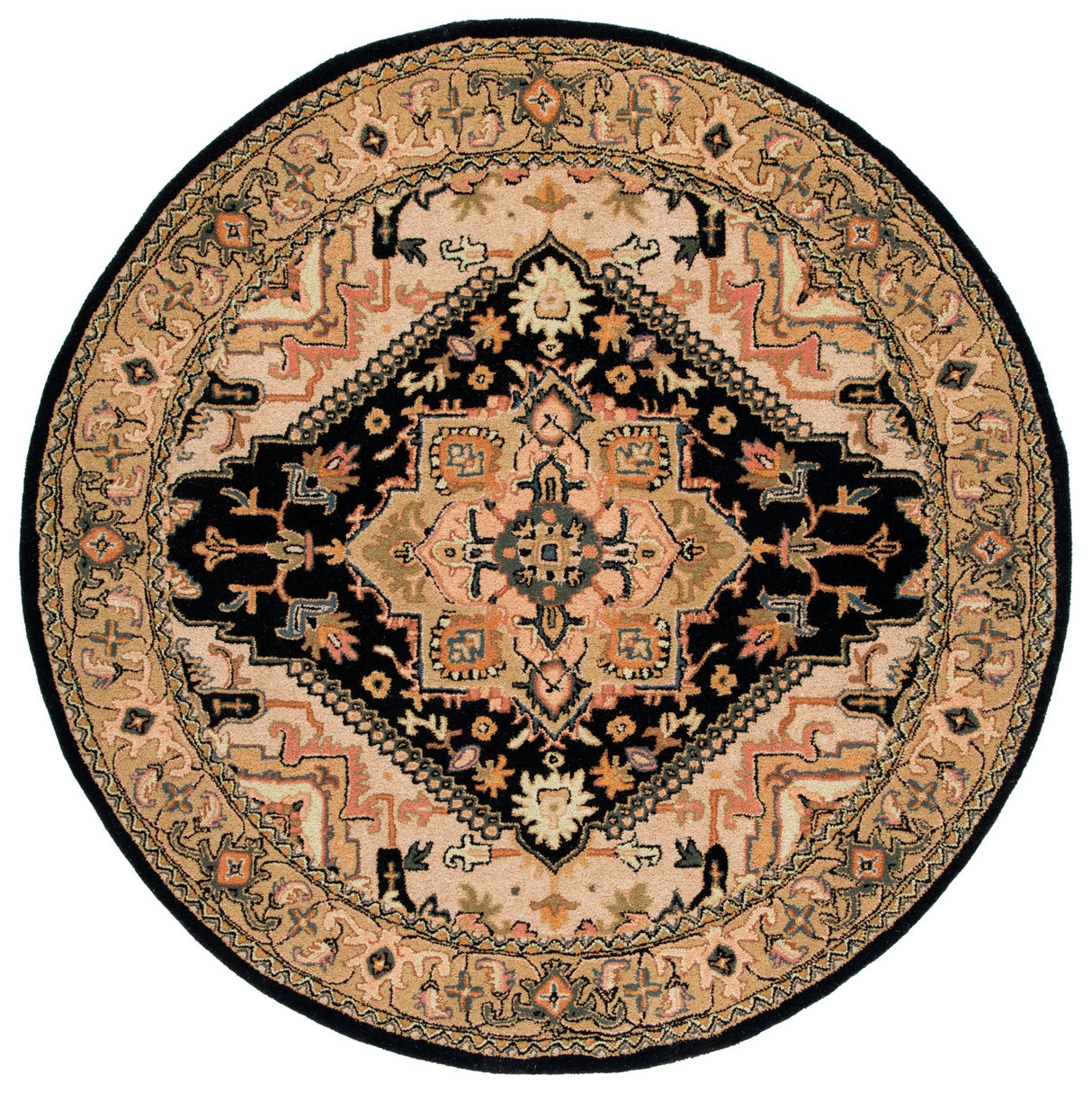 Safavieh Heritage Hg625Z Black/Gold Rug - Safavieh - hg625z - 4r