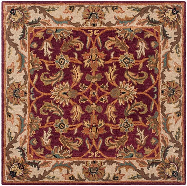 Safavieh Heritage Hg628D Red / Ivory Rugs - Safavieh - hg628d - 4sq