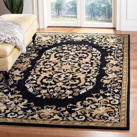 Safavieh Heritage Hg640B Black Rugs - Safavieh - hg640b - 2