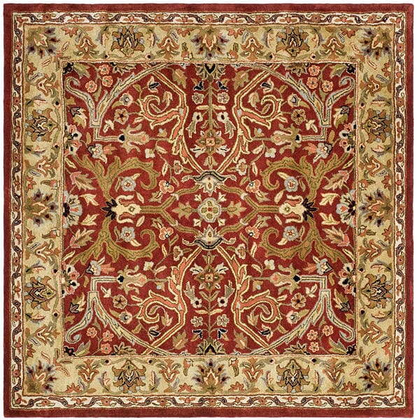 Safavieh Heritage hg644b Red / Gold Rugs - Safavieh - hg644b - 6sq