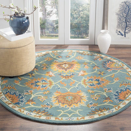 Safavieh Heritage Hg651A Light Blue Rugs - Safavieh - hg651a - 6sq