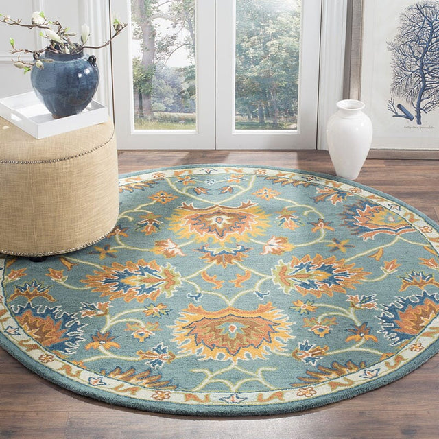 Safavieh Heritage Hg651A Light Blue Rugs - Safavieh - hg651a - 6sq