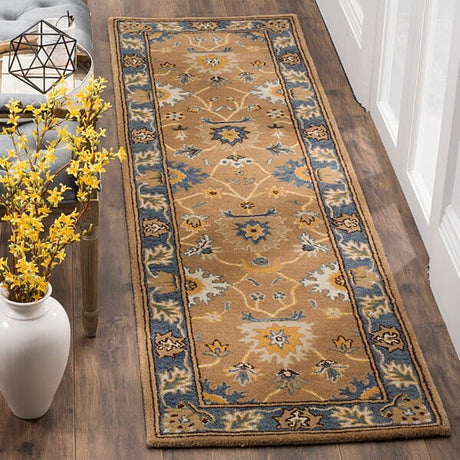 Safavieh Heritage Hg652A Camel / Blue Rugs - Safavieh - hg652a - 6sq