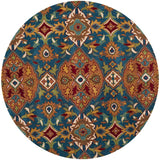 Safavieh Heritage Hg653A Camel / Blue Rugs - Safavieh - hg653a - 6r