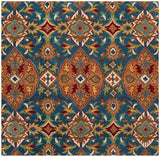 Safavieh Heritage Hg653A Camel / Blue Rugs - Safavieh - hg653a - 6sq