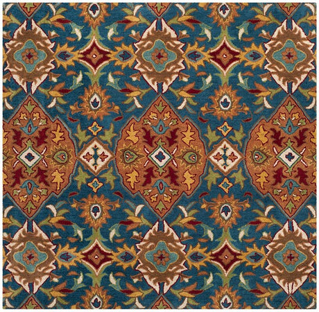 Safavieh Heritage Hg653A Camel / Blue Rugs - Safavieh - hg653a - 6sq