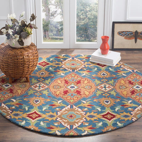 Safavieh Heritage Hg653A Camel / Blue Rugs - Safavieh - hg653a - 6sq