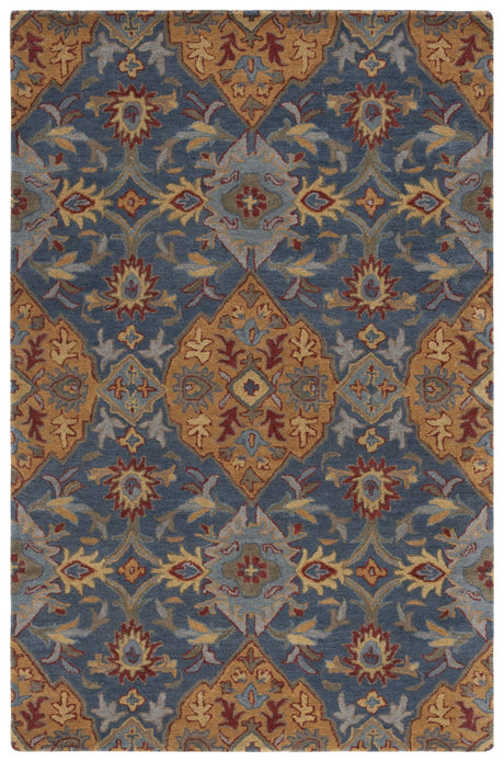 Safavieh Heritage Hg653M Navy/Gold Rug - Safavieh - hg653m - 3