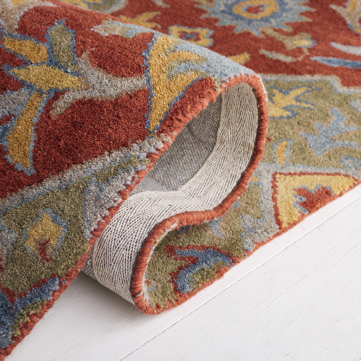 Safavieh Heritage Hg653Q Red/Green Rug - Safavieh - hg653q - 3