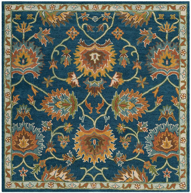 Safavieh Heritage Hg654A Navy Rugs - Safavieh - hg654a - 6sq