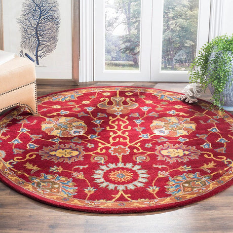 Safavieh Heritage Hg655A Red Rugs - Safavieh - hg655a - 6sq