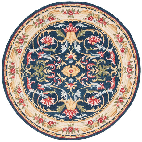 Safavieh Heritage Hg657N Navy / Ivory Rugs - Safavieh - hg657n - 6r