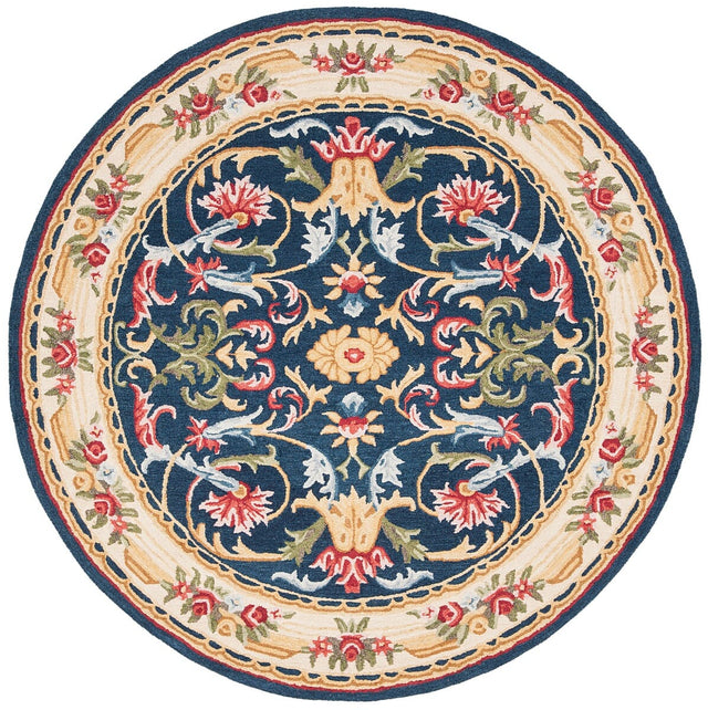 Safavieh Heritage Hg657N Navy / Ivory Rugs - Safavieh - hg657n - 6r