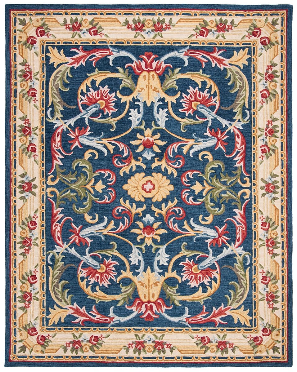Safavieh Heritage Hg657N Navy / Ivory Rugs - Safavieh - hg657n - 6r