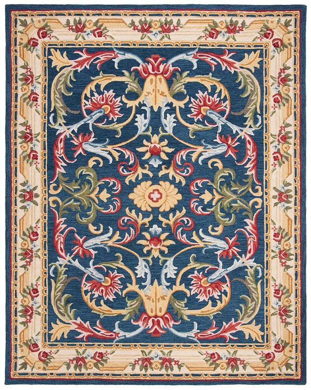 Safavieh Heritage Hg657N Navy / Ivory Rugs - Safavieh - hg657n - 6r